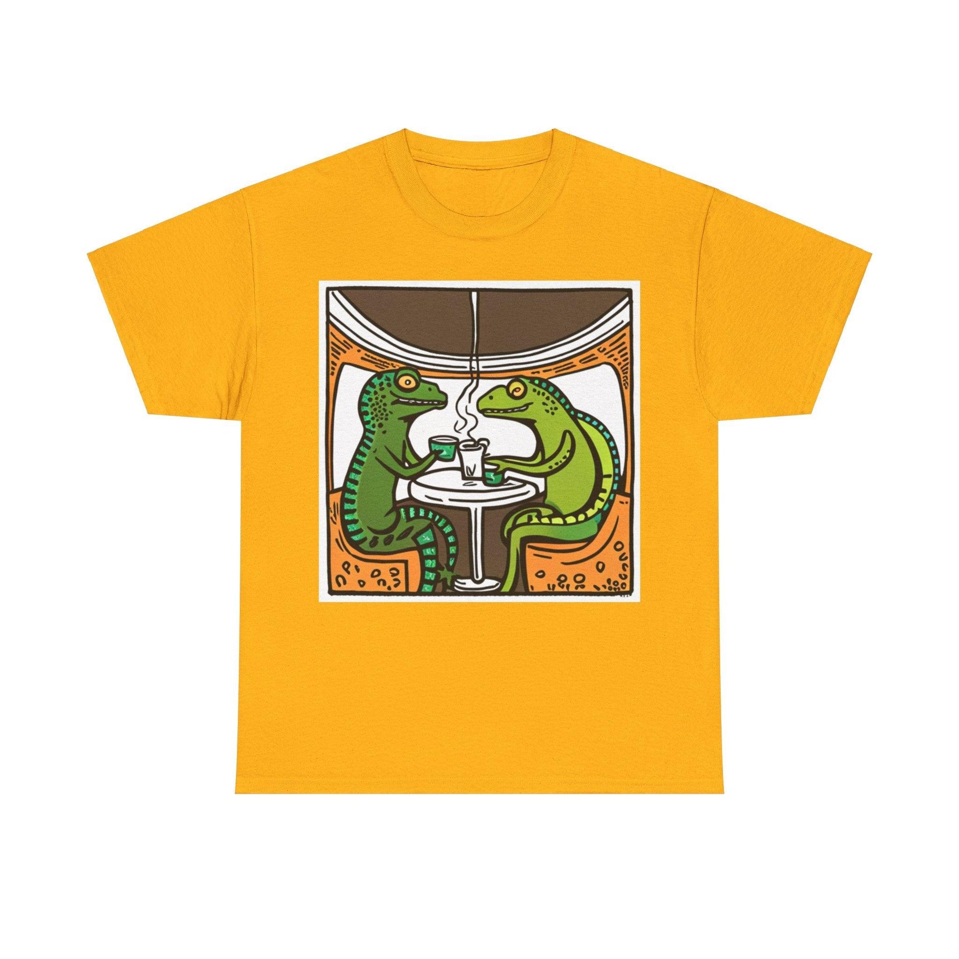 HQ Coffee Brk Unisex Heavy Cotton Tee - Lizard Vigilante