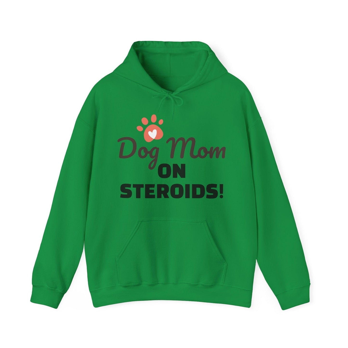 Dog Mom ON STEROIDS! Unisex Heavy Blend™ Hooded Sweatshirt - Lizard Vigilante