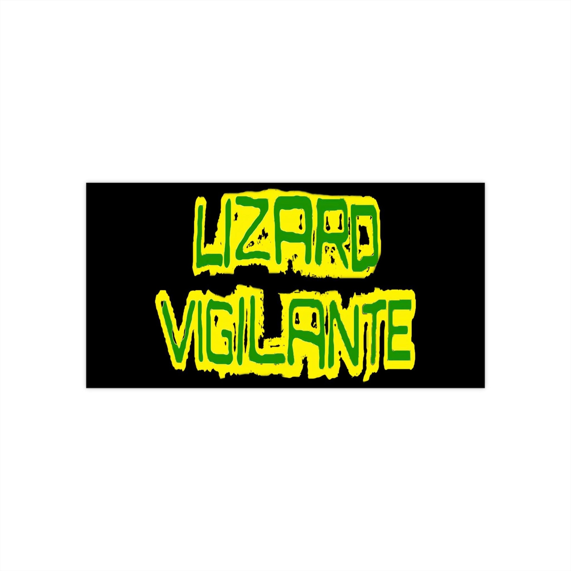 Lizard Vigilante Bumper Stickers - Premium Paper products from Printify - Just $9.99! Shop now at Lizard Vigilante