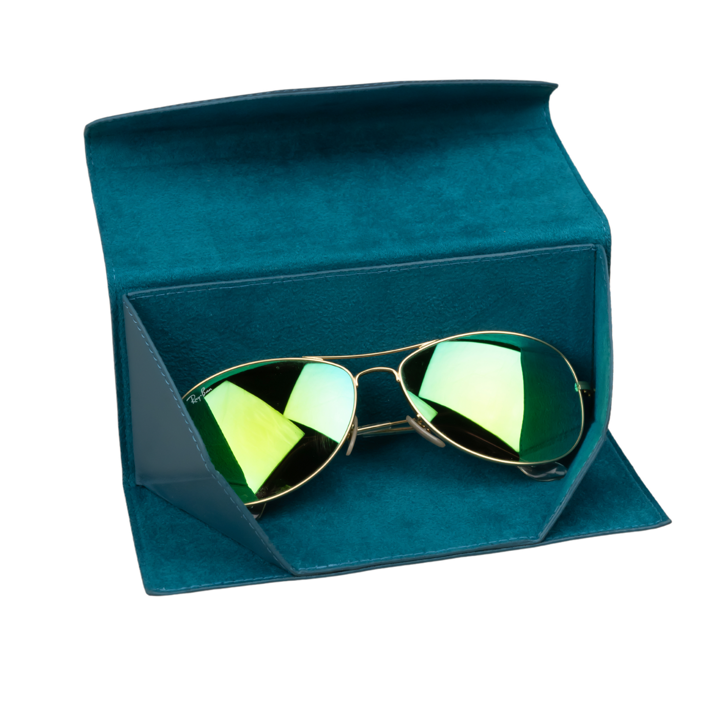 Luxury Leather Sunglasses Case - Dark blue - Louisville