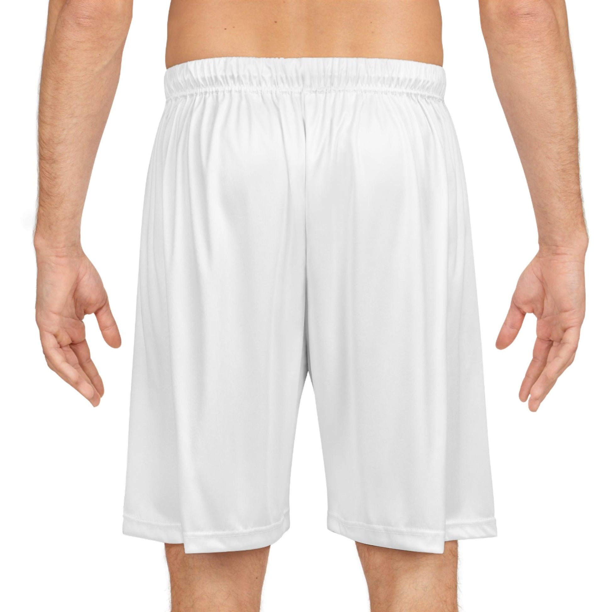 Basketball Shorts - White - Lizard Vigilante