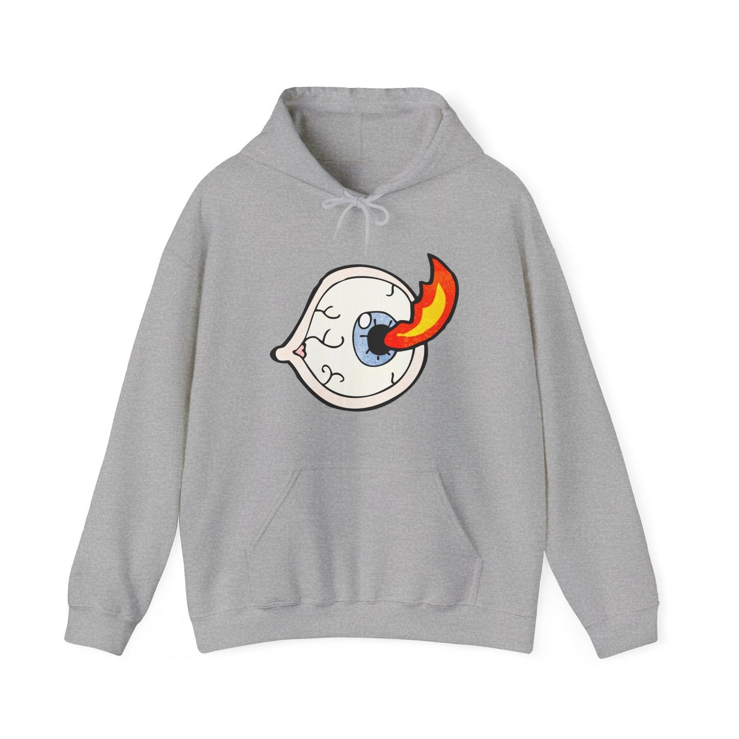 Eyeball Torch Unisex Heavy Blend™ Hooded Sweatshirt - Lizard Vigilante