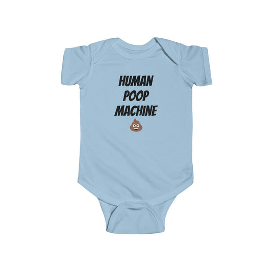 Human Poop Machine Infant Fine Jersey Bodysuit - Lizard Vigilante