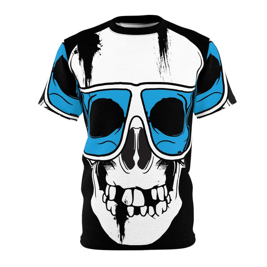 Cheap Sunglass Blues Skull Unisex Tee - Lizard Vigilante