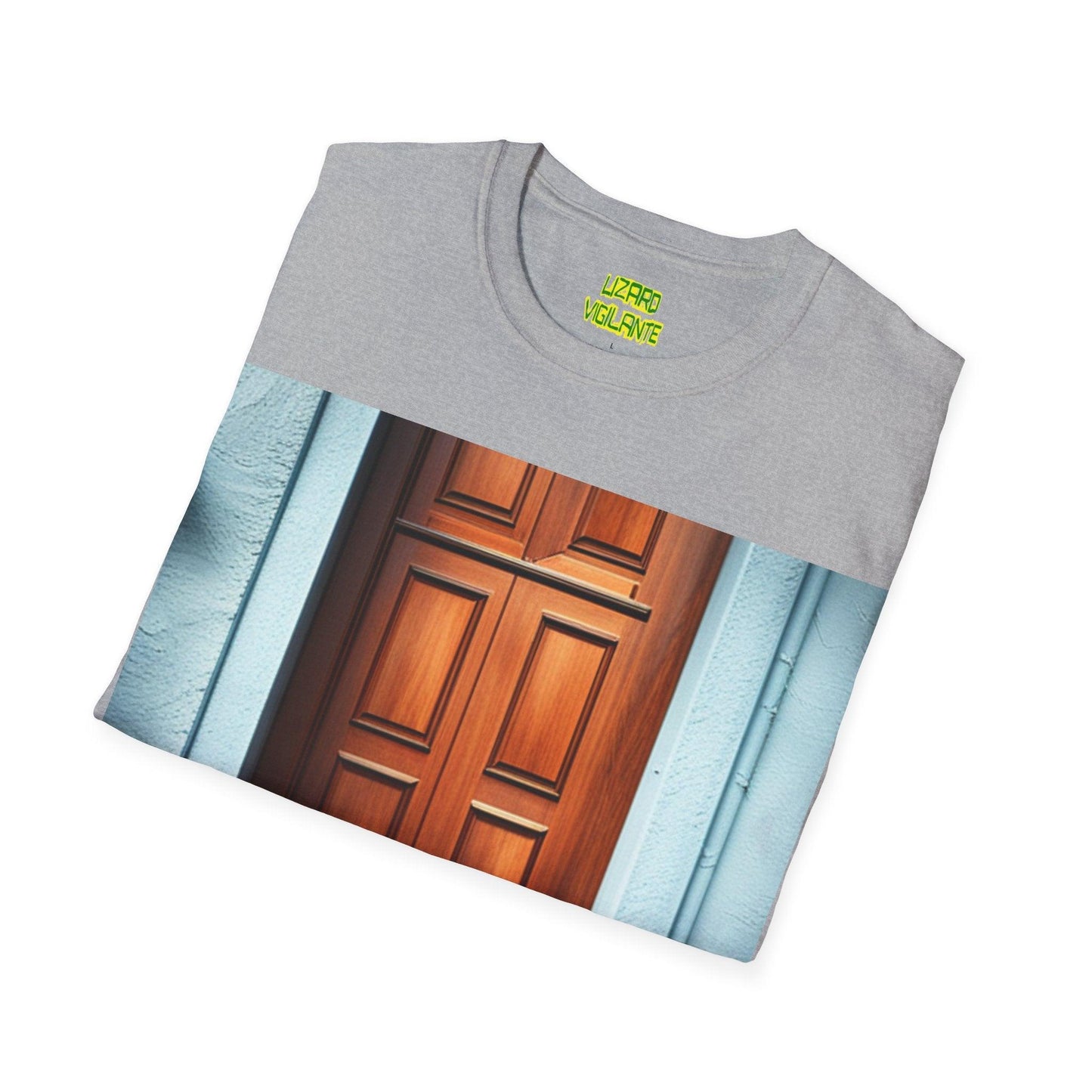 Dogs at the Door Unisex Softstyle T-Shirt - Lizard Vigilante