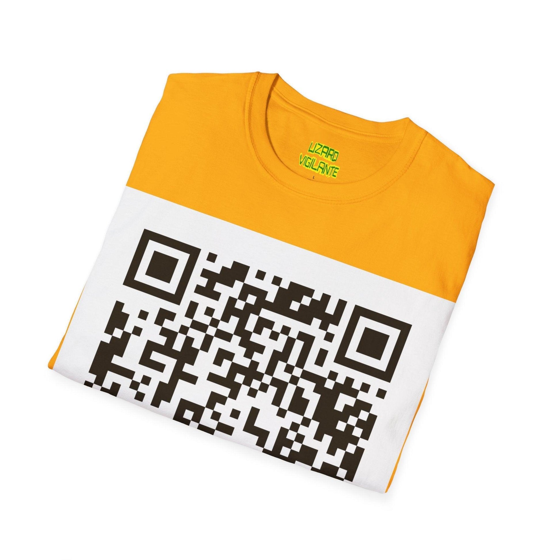 Lizard Vigilante QR Code Unisex Softstyle T-Shirt - Lizard Vigilante