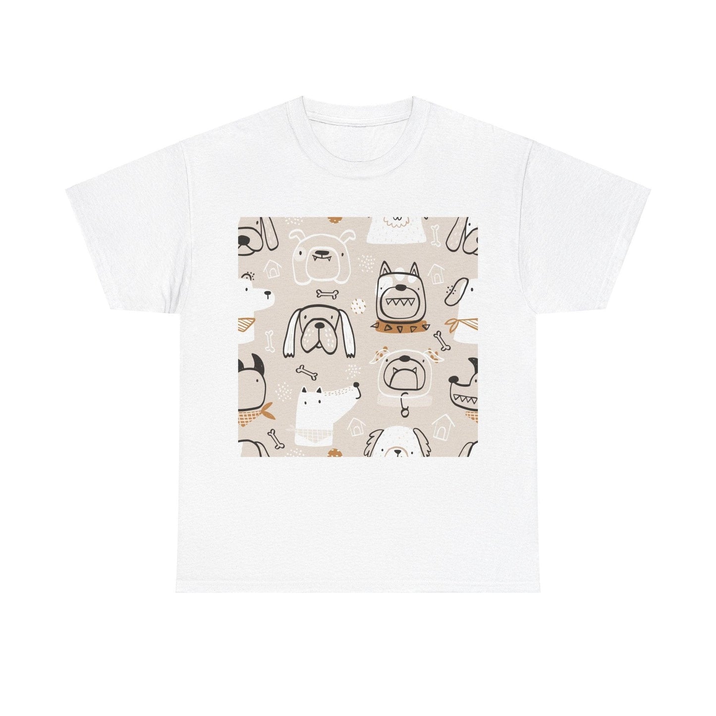 Illustrated Doggers 2 Unisex Heavy Cotton Tee - Premium T-Shirt from Printify - Just $24.20! Shop now at Lizard Vigilante