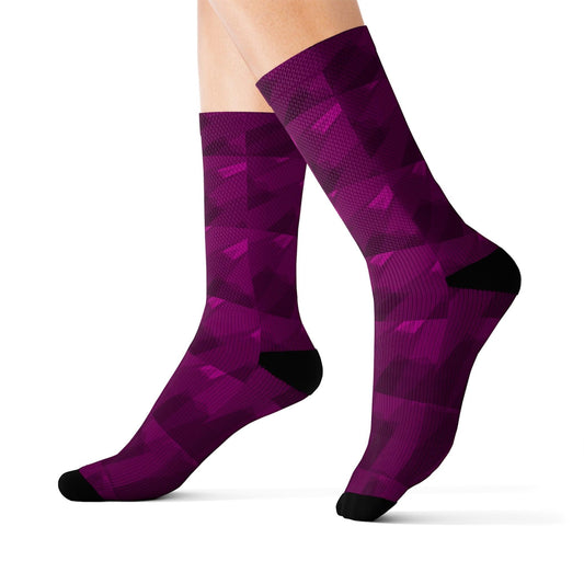 Purple Shower Sublimation Socks - Lizard Vigilante