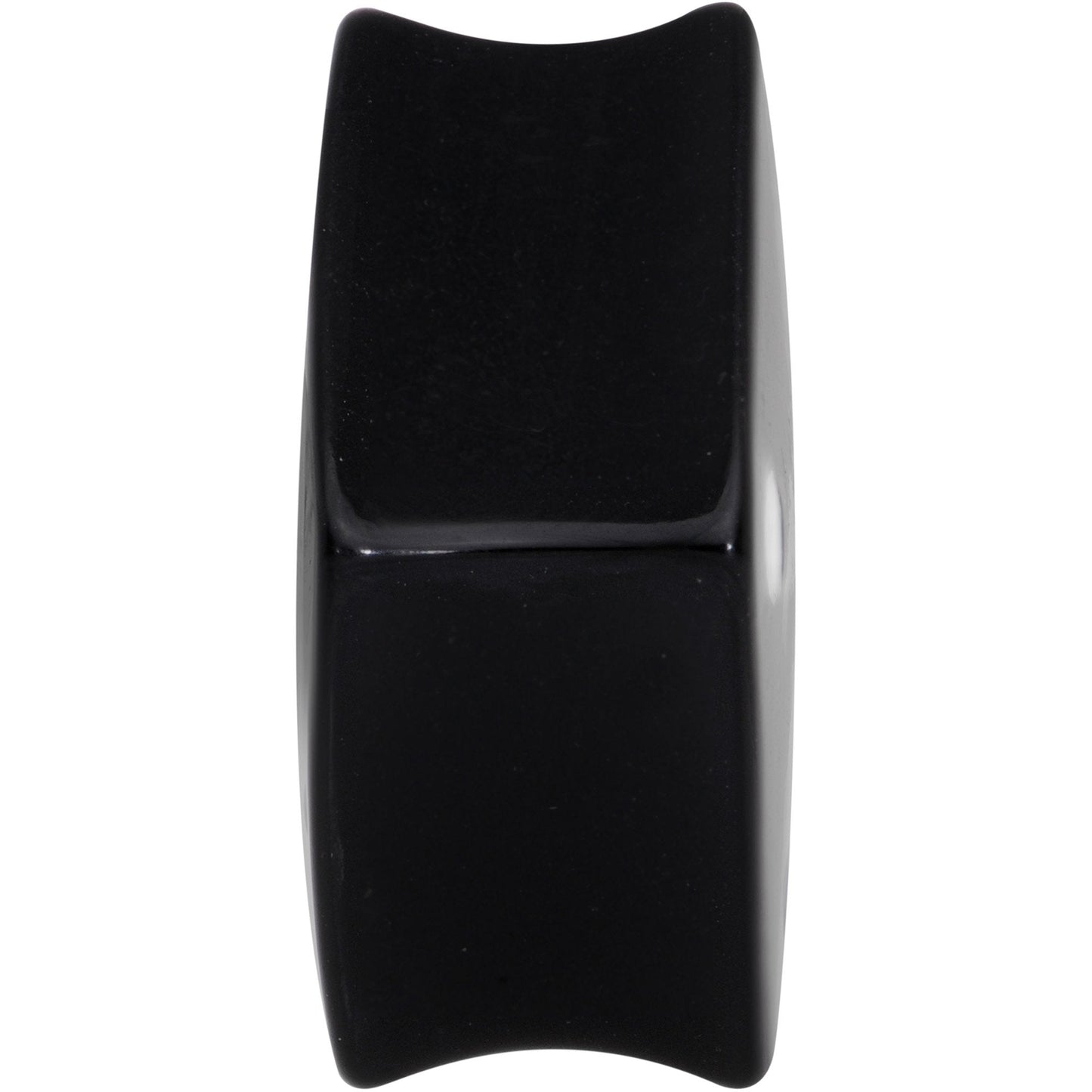 Black Acrylic Square Shaped Lucky 7 Dice Saddle Plug Set 22mm to 31mm