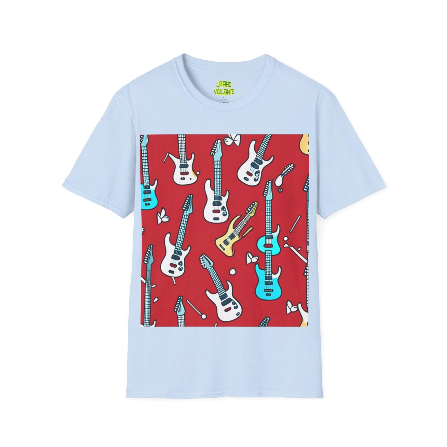 Polka Dot Guitar Unisex Softstyle T-Shirt - Lizard Vigilante