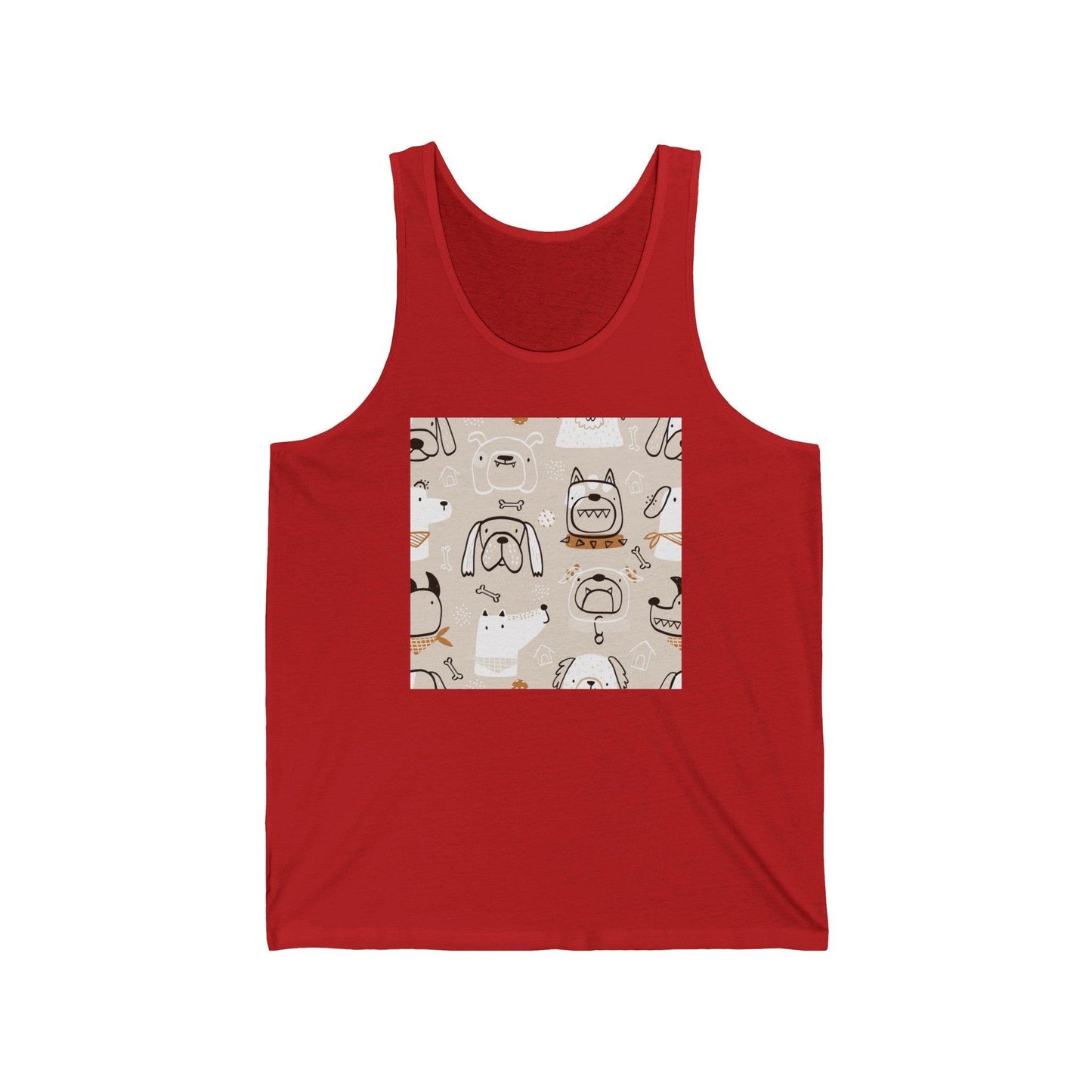 Illustrated Doggers 2 Unisex Jersey Tank - Premium Tank Top from Printify - Just $32.74! Shop now at Lizard Vigilante