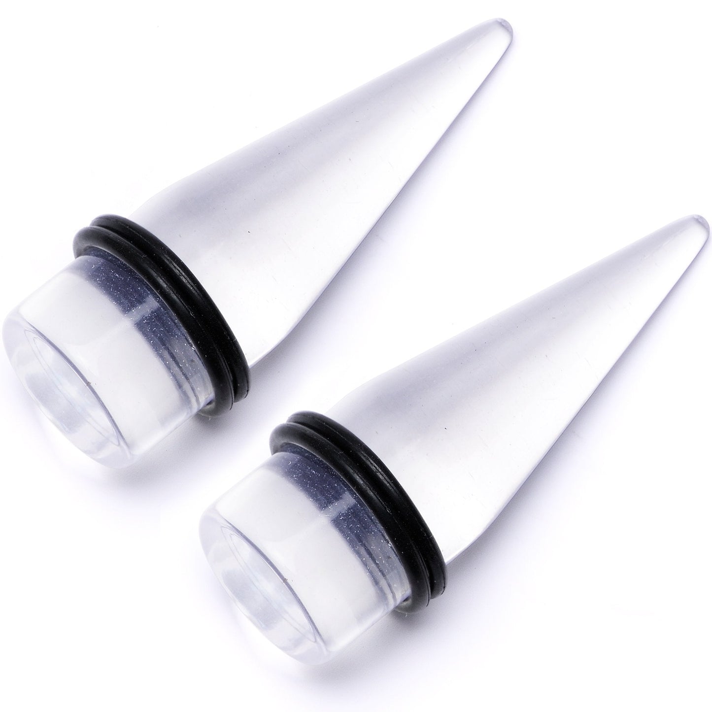 Freaky Fun Lightweight Clear Acrylic Straight Taper Set 2mm to 1 Inch