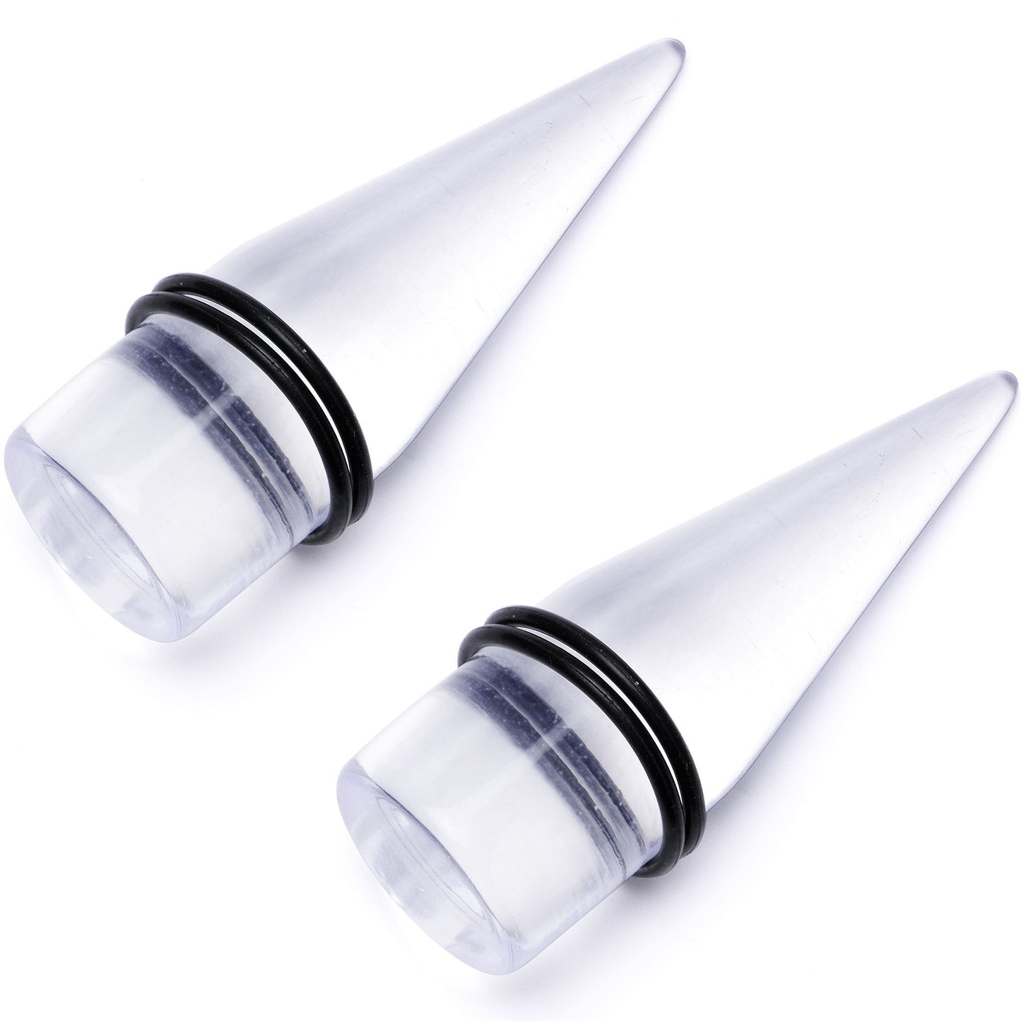 Freaky Fun Lightweight Clear Acrylic Straight Taper Set 2mm to 1 Inch