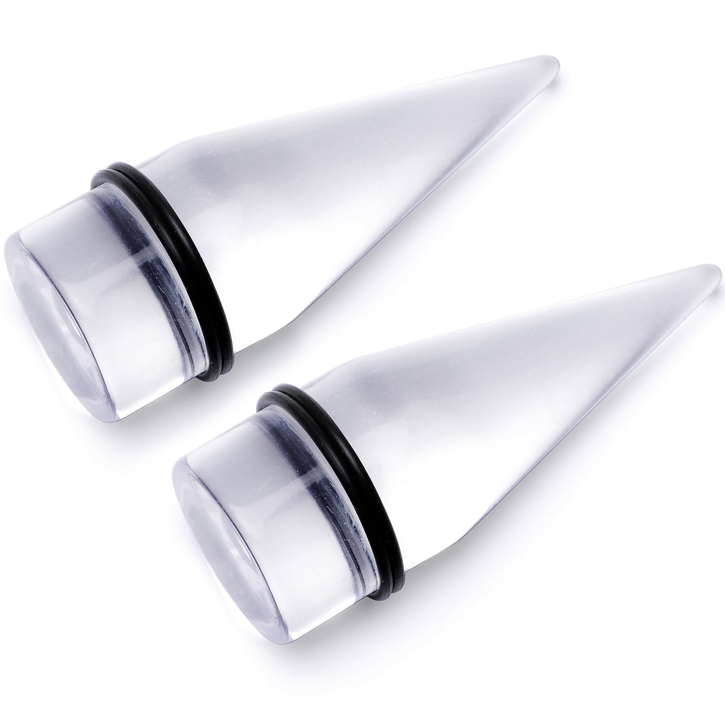 Freaky Fun Lightweight Clear Acrylic Straight Taper Set 2mm to 1 Inch