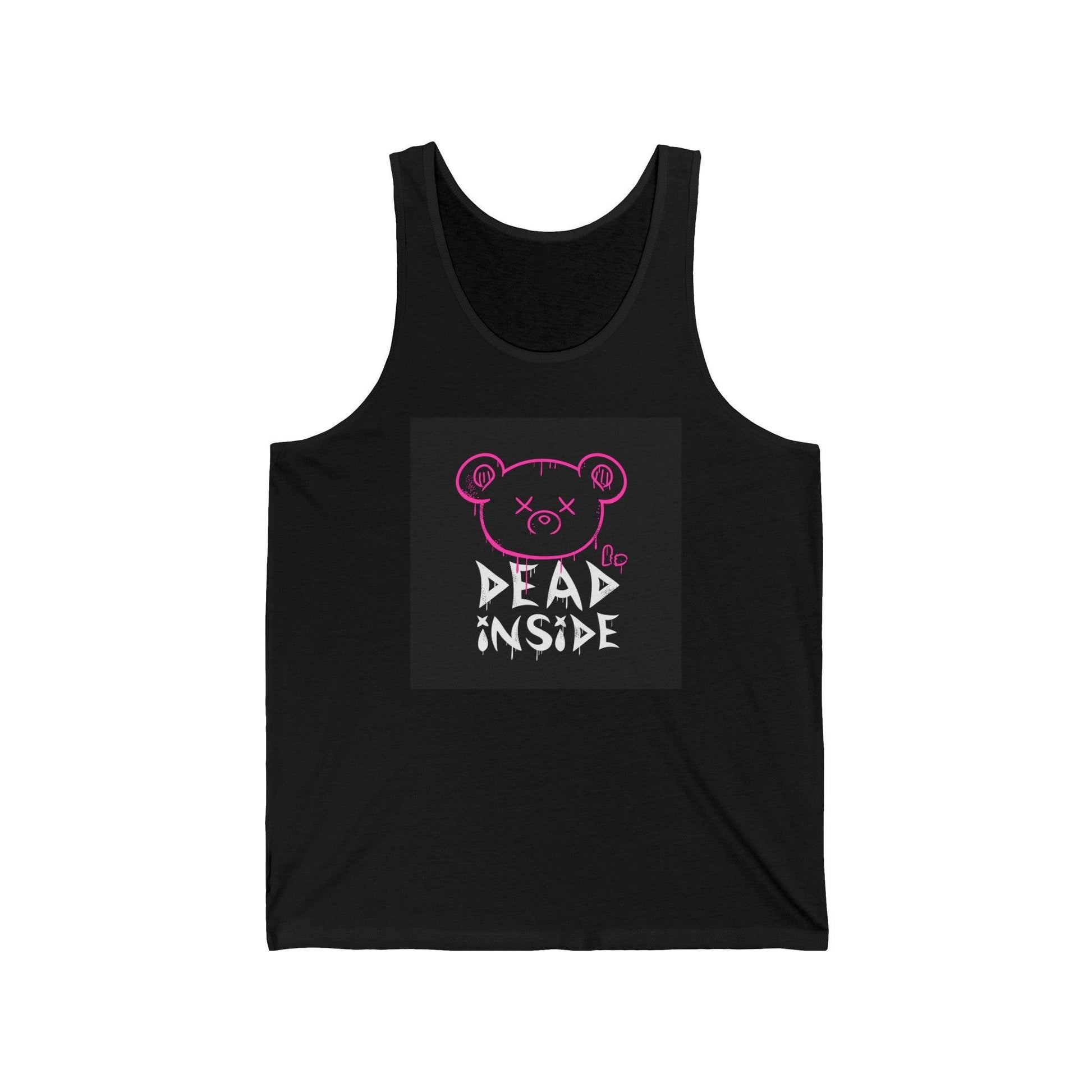 Dead Inside Bear Fan Unisex Jersey Tank - Premium Tank Top from Printify - Just $32.74! Shop now at Lizard Vigilante