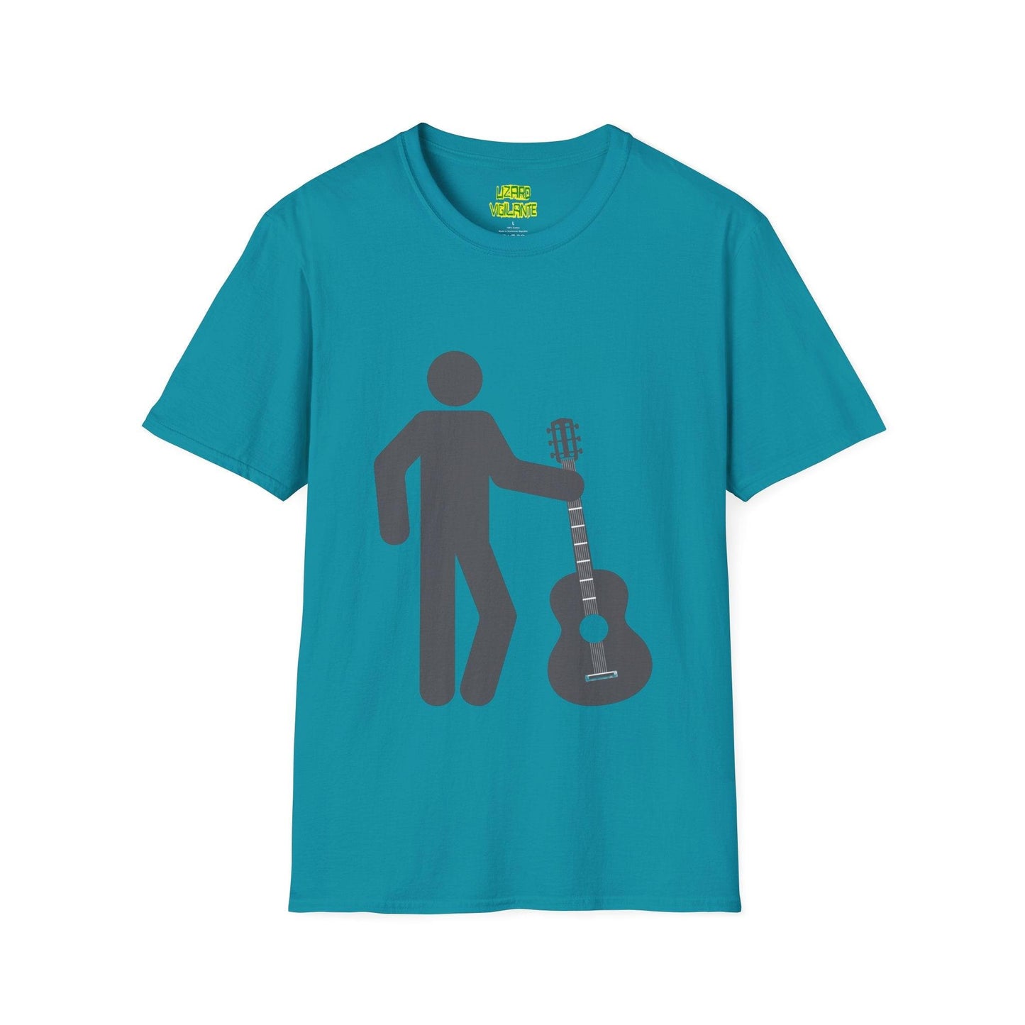 GuitarMan Unisex Softstyle T-Shirt - Lizard Vigilante