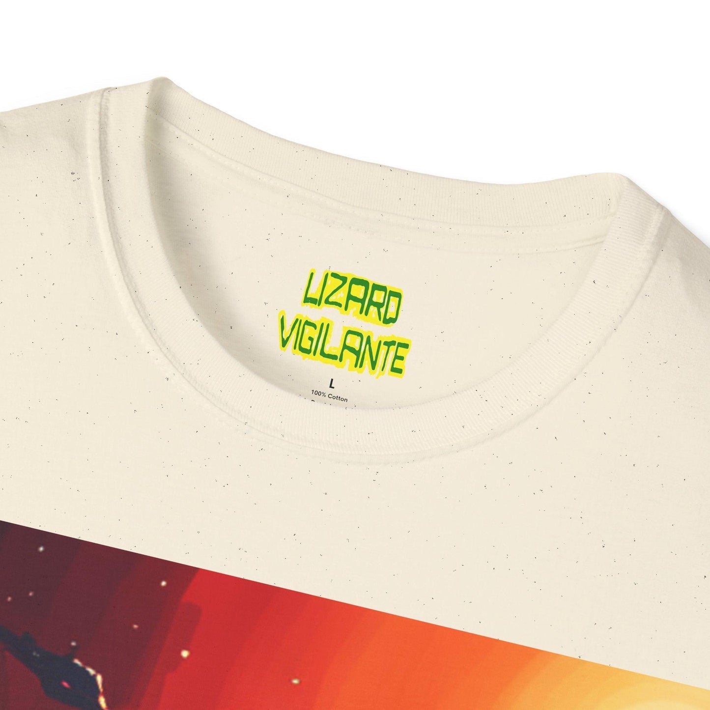 Lizard Vigilante Universe Unisex Softstyle T-Shirt - Lizard Vigilante