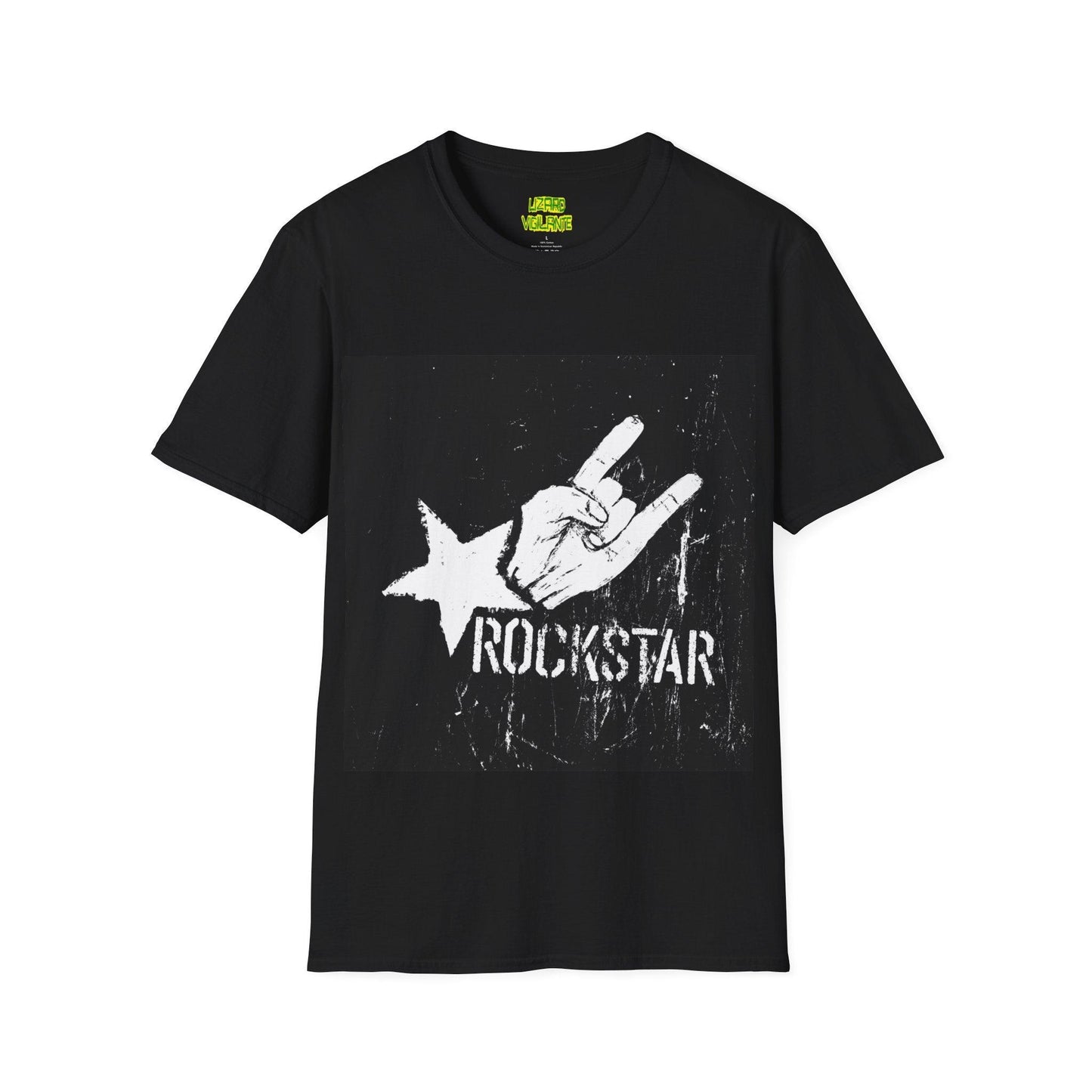 Rockstar Hand Sign Unisex Softstyle T-Shirt - Lizard Vigilante