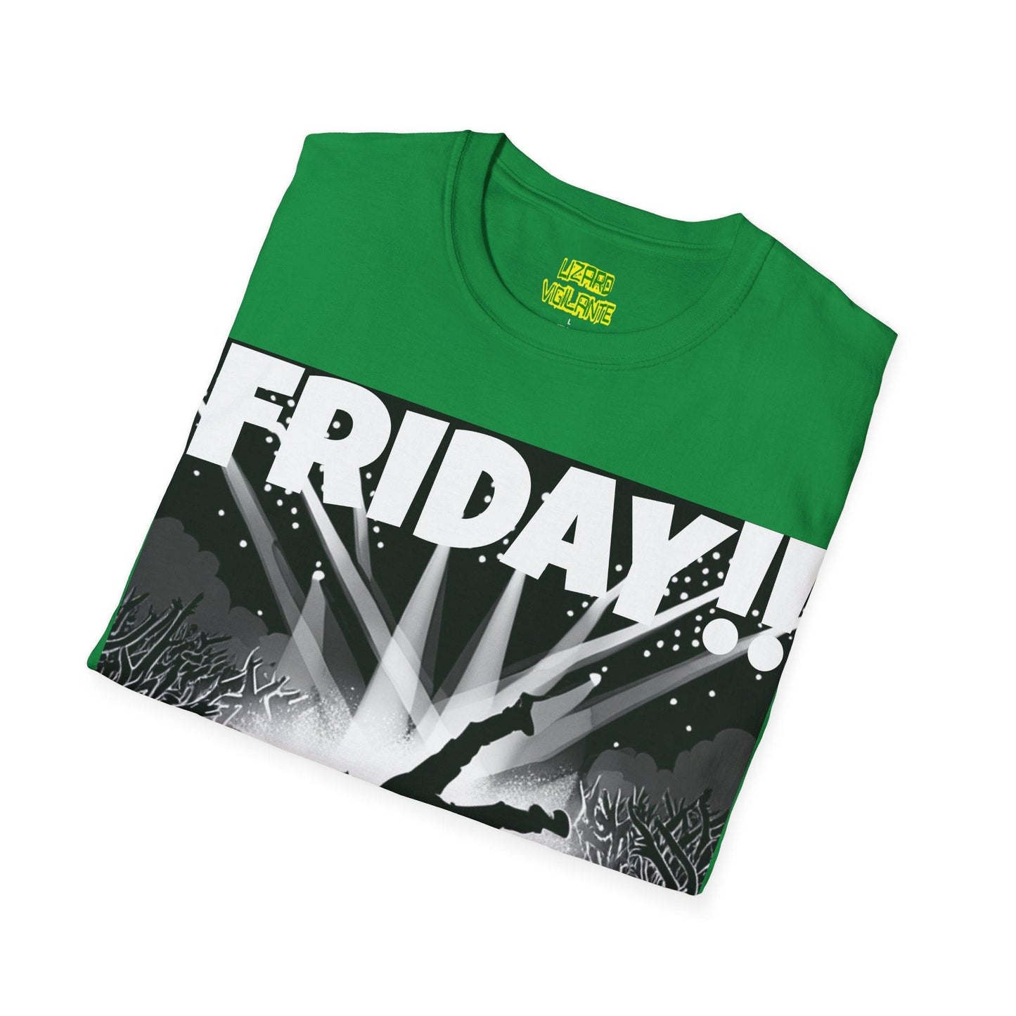 FRIDAY!! Unisex Softstyle T-Shirt in COLORS - Lizard Vigilante