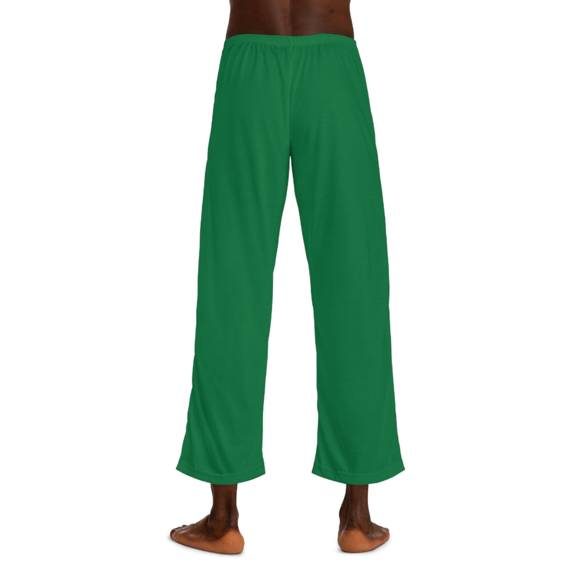 Men's Pajama Pants - Dark Green - Lizard Vigilante