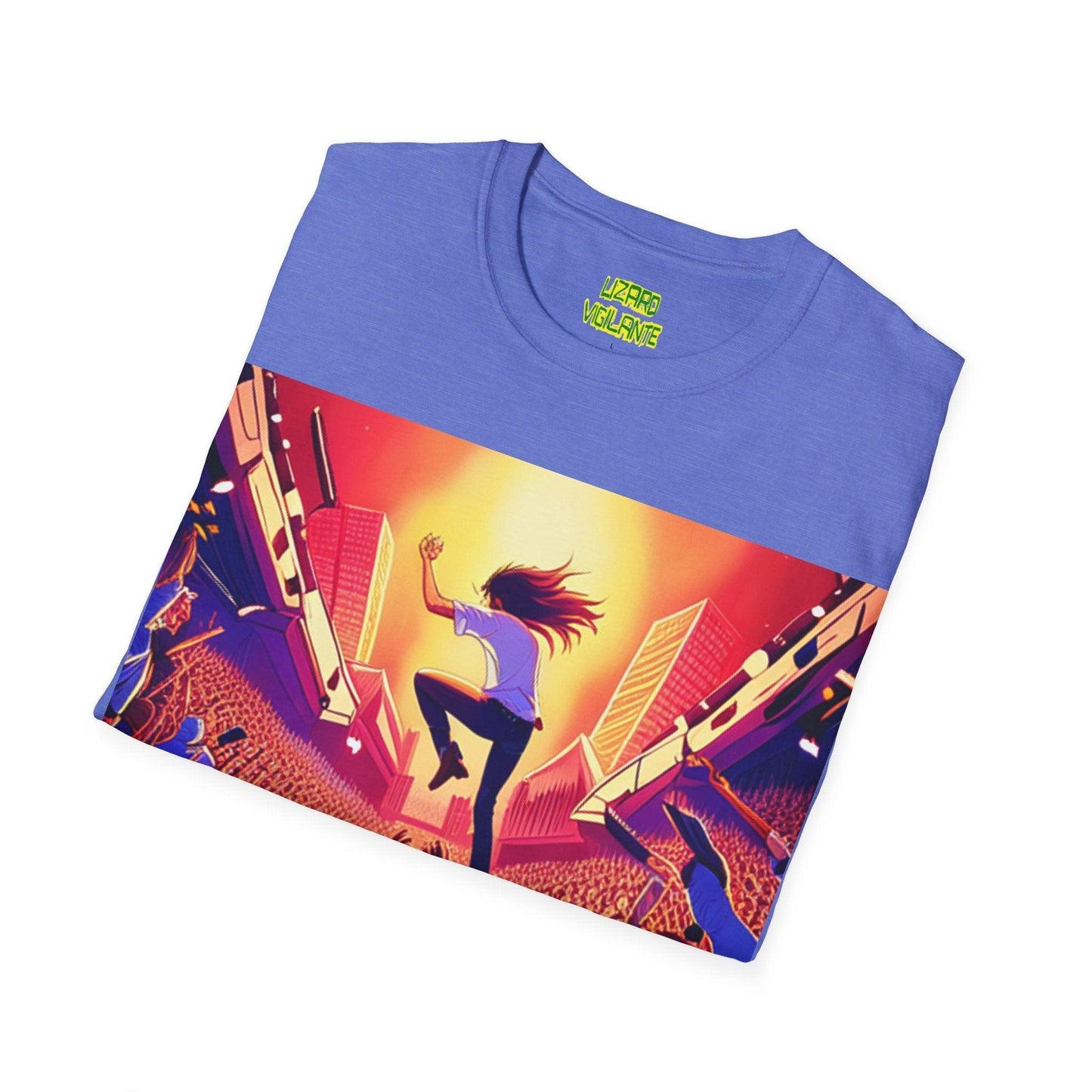 An UnMellow Concert Unisex Softstyle T-Shirt - Lizard Vigilante