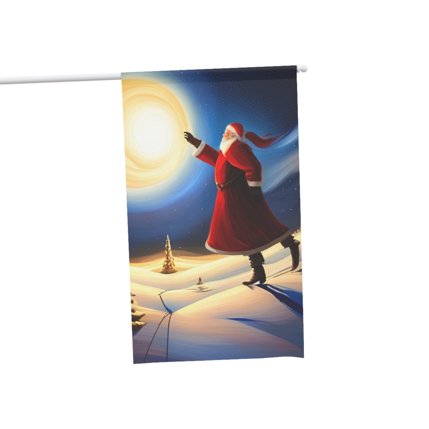 Tall Santa House Banner - Lizard Vigilante