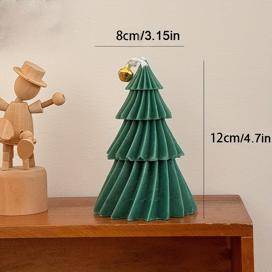 Handcrafted Christmas Tree Scented Candle - Smokeless, Long-Lasting Fragrance | Perfect for Holiday Decor & Gifts for Women | Ideal for Christmas, Halloween, Valentine's, Mother's Day & Birthdays, Christmas Decor