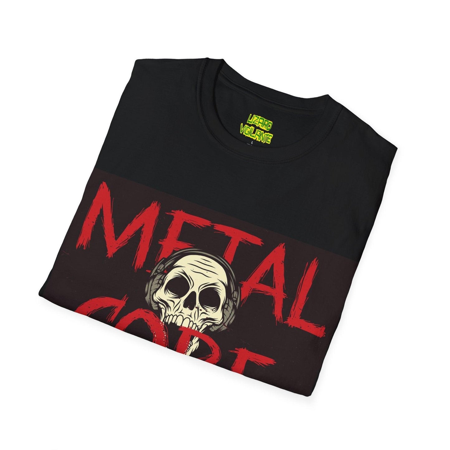 METAL CORE Skull Unisex Softstyle T-Shirt - Lizard Vigilante