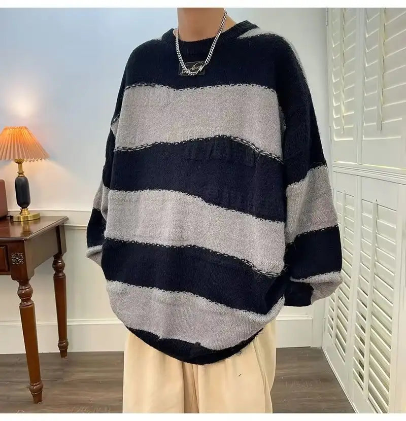 Simple All-match Round Neck Pullover Sweater