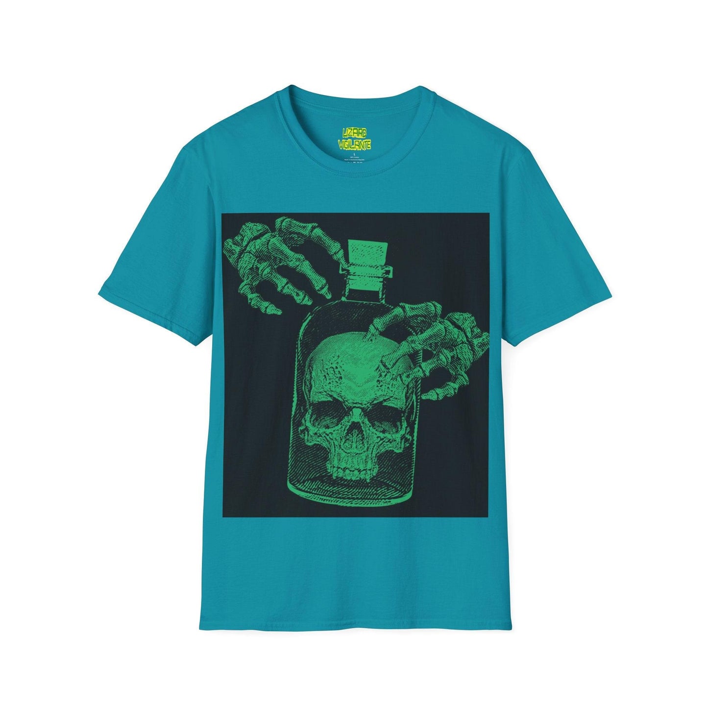 Skull in a Jar Unisex Softstyle T-Shirt - Lizard Vigilante