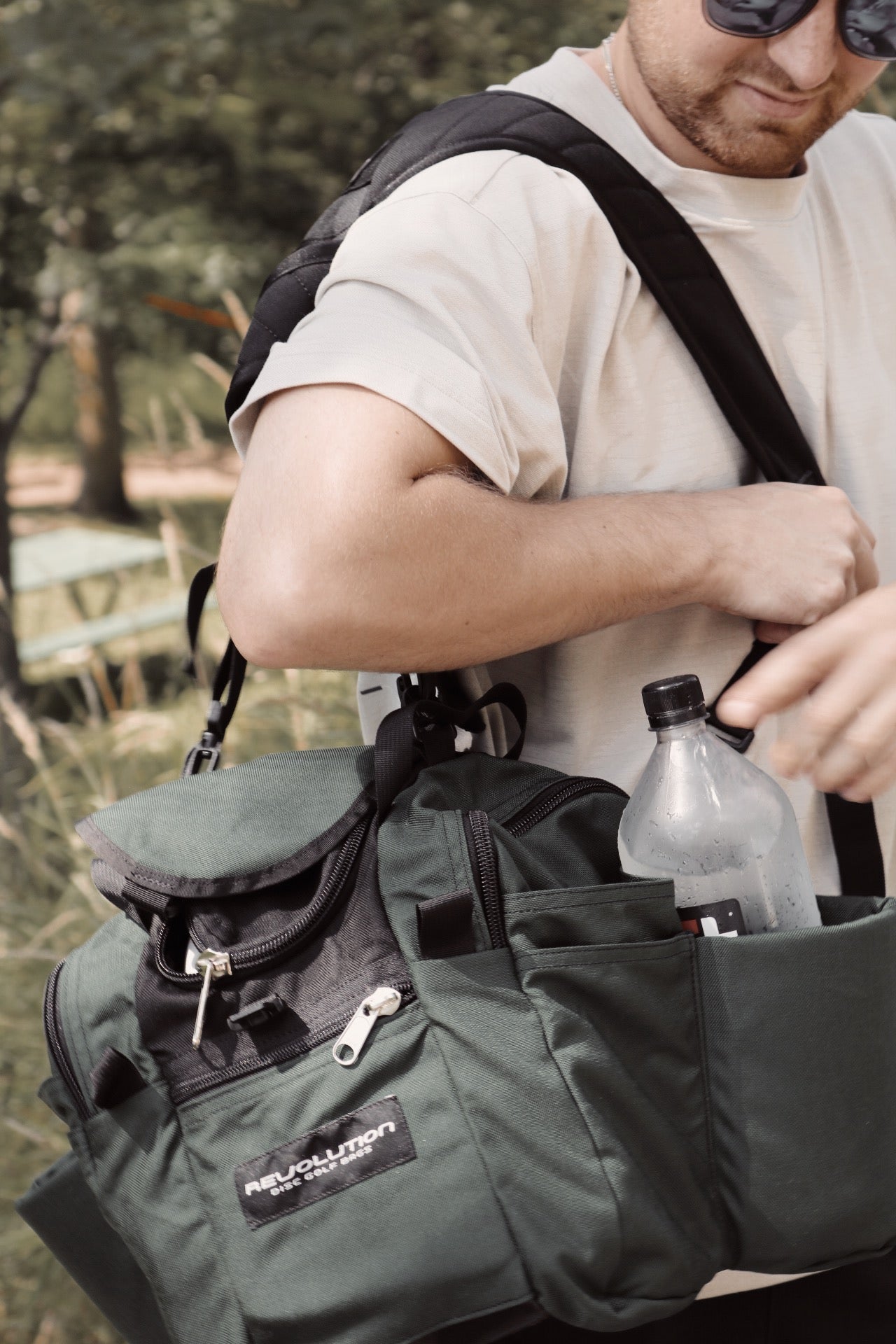 Revolution Mini Deluxe V3 Disc Golf Bag - Olive Green