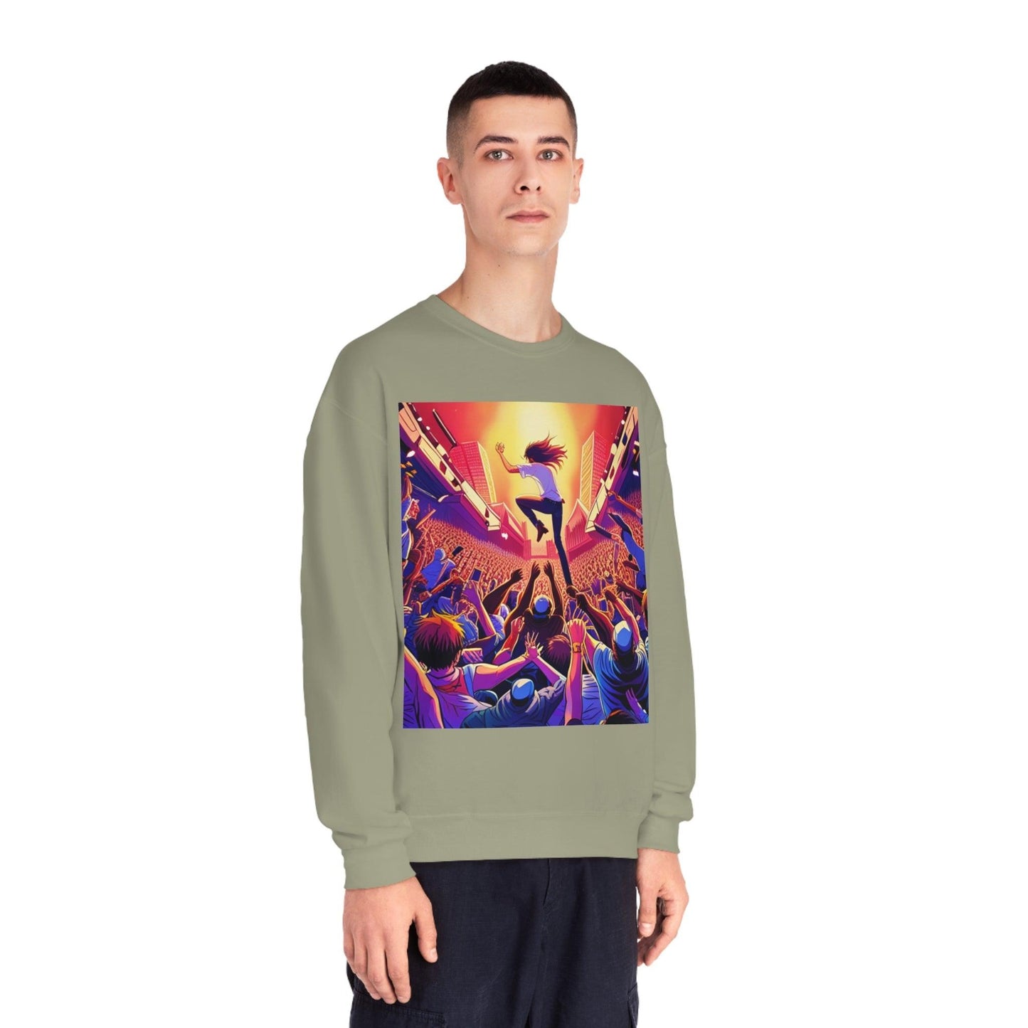 Metal Anime Unisex NuBlend® Crewneck Sweatshirt - Lizard Vigilante