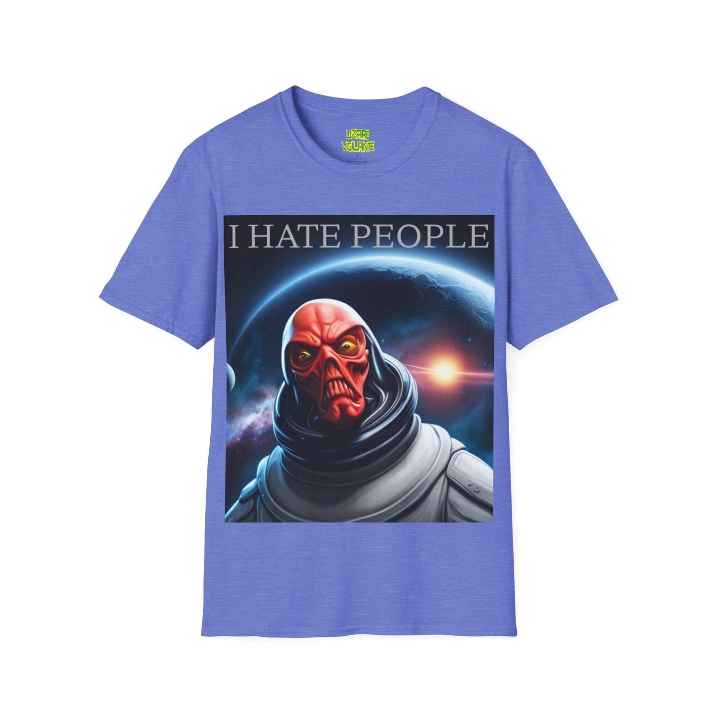 I Hate People Alien Unisex Softstyle T-Shirt - Lizard Vigilante