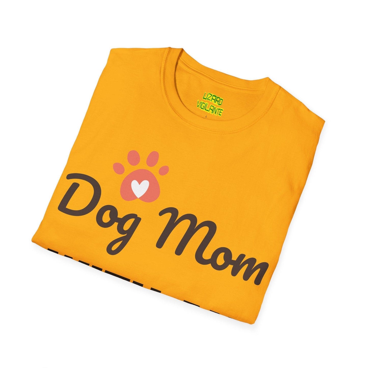 Dog Mom WITH AN ATTITUDE Unisex Softstyle T-Shirt - Lizard Vigilante