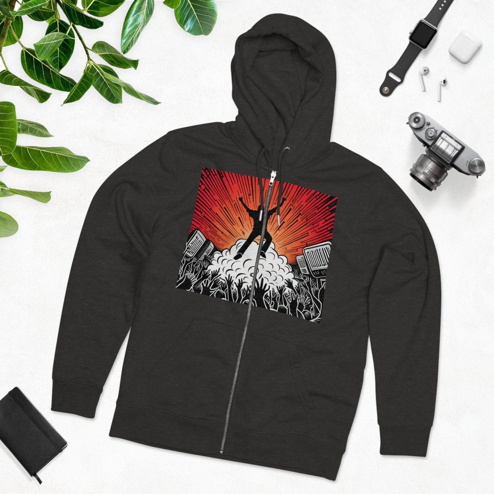 Metal Concert Men's Cultivator Zip Hoodie - Lizard Vigilante