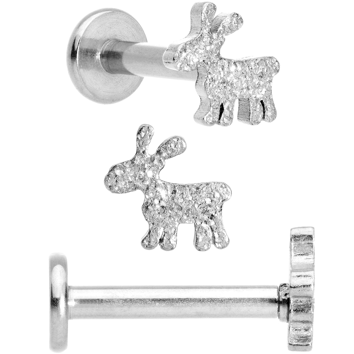 16G 5/16 Gem Holiday Cartilage Tragus Earring Curation Set of 3