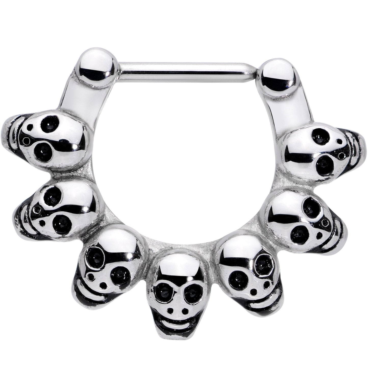 16G 5/16 Wreath of Skulls Cartilage Clicker