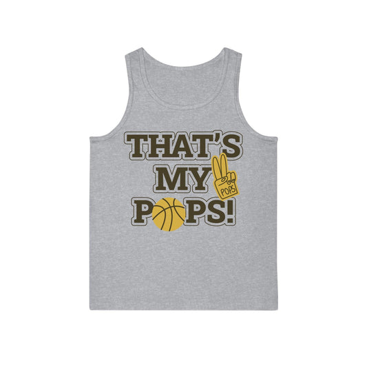 That's My Pops Basketball Unisex Softstyle™ Tank Top - Lizard Vigilante