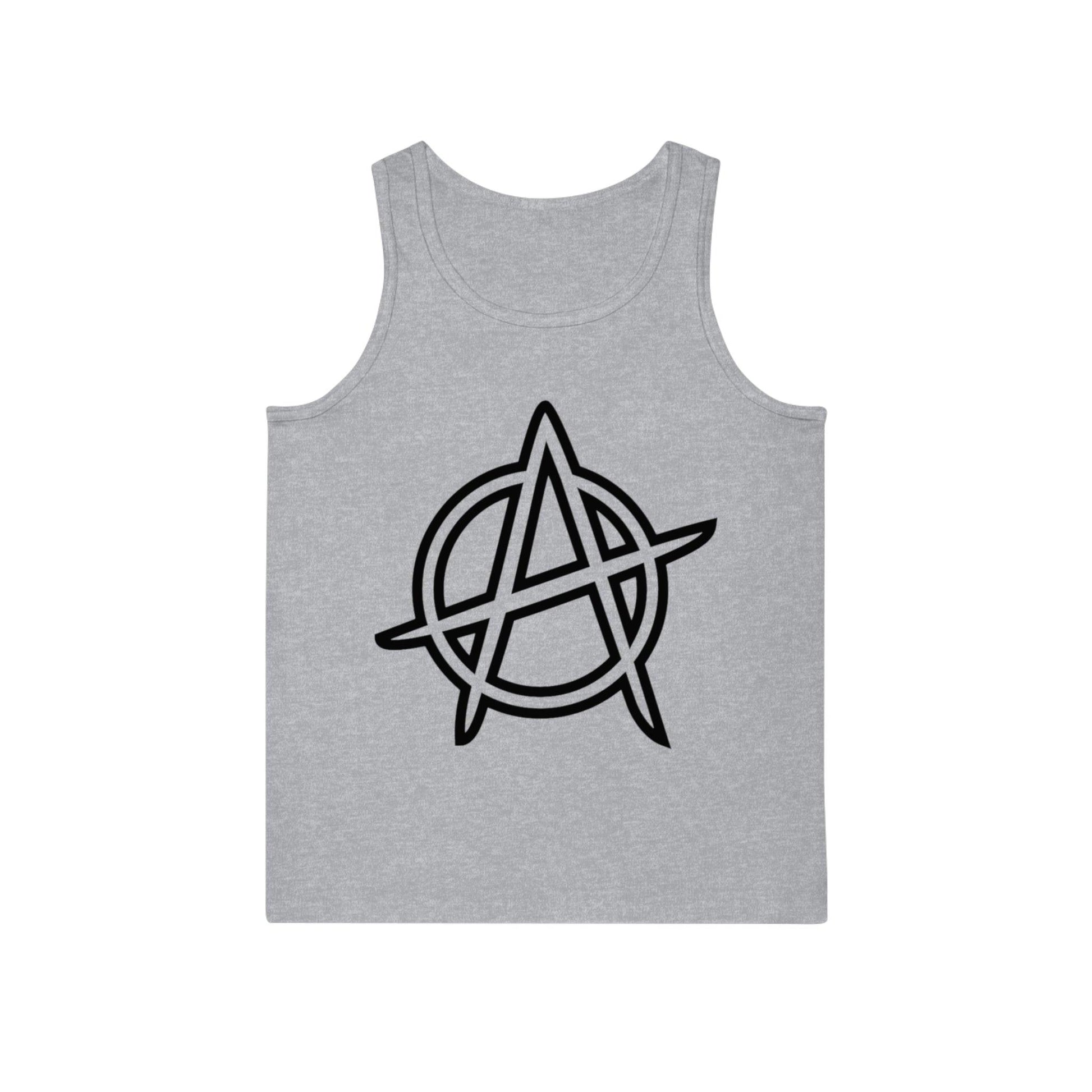 Anarchy Symbol Punker Unisex Softstyle™ Tank Top - Premium Tank Top from Printify - Just $27.74! Shop now at Lizard Vigilante