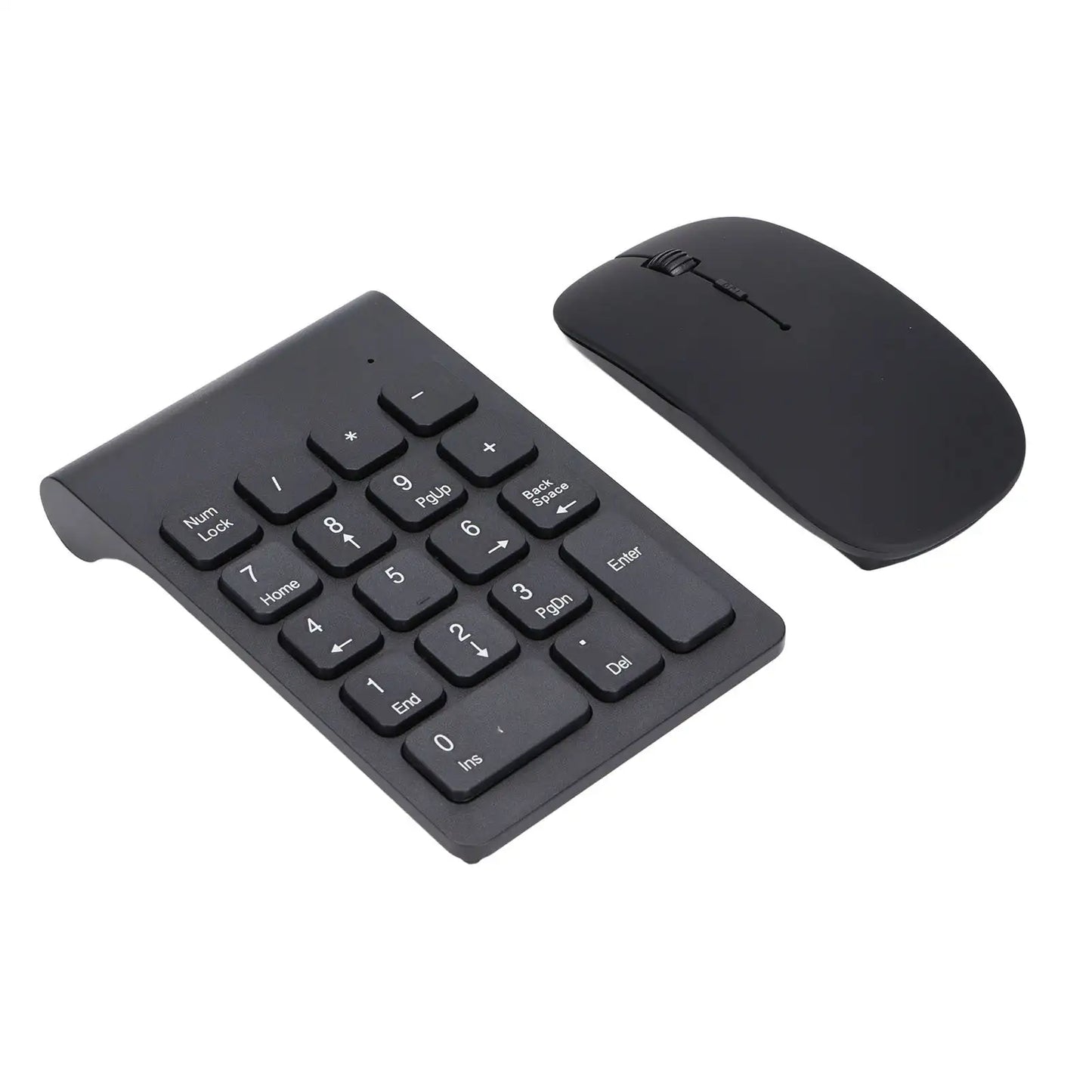 Number Pad Plug and Play 2.4GHz Wireless Technology 1200 DPI Sensitive Durable Number Pad Mouse Combo for Home Office