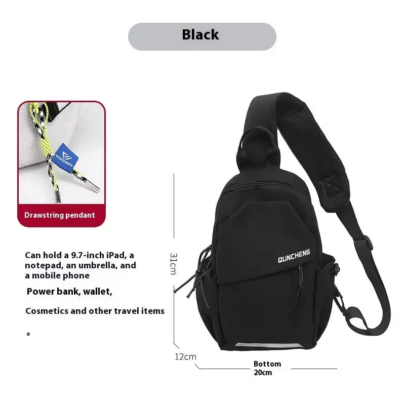 Crossbody Bag Small Shoulder Bag Men's Chest Bag