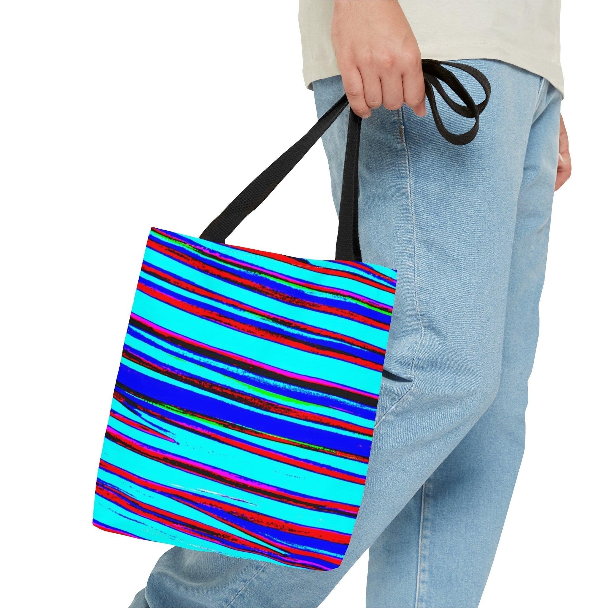 Strips Tote Bag - Lizard Vigilante