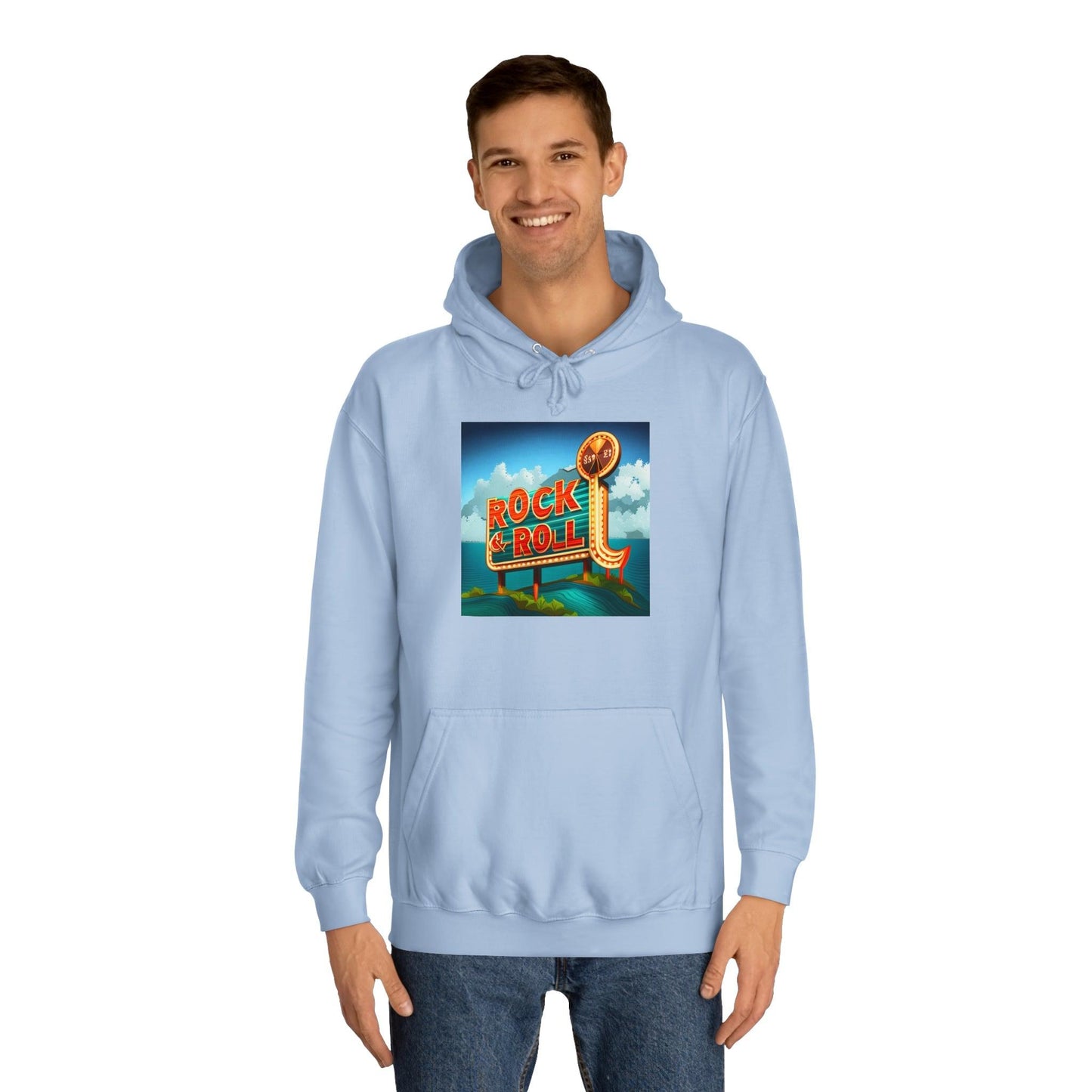 Rock & Roll Casino Unisex College Hoodie - Lizard Vigilante