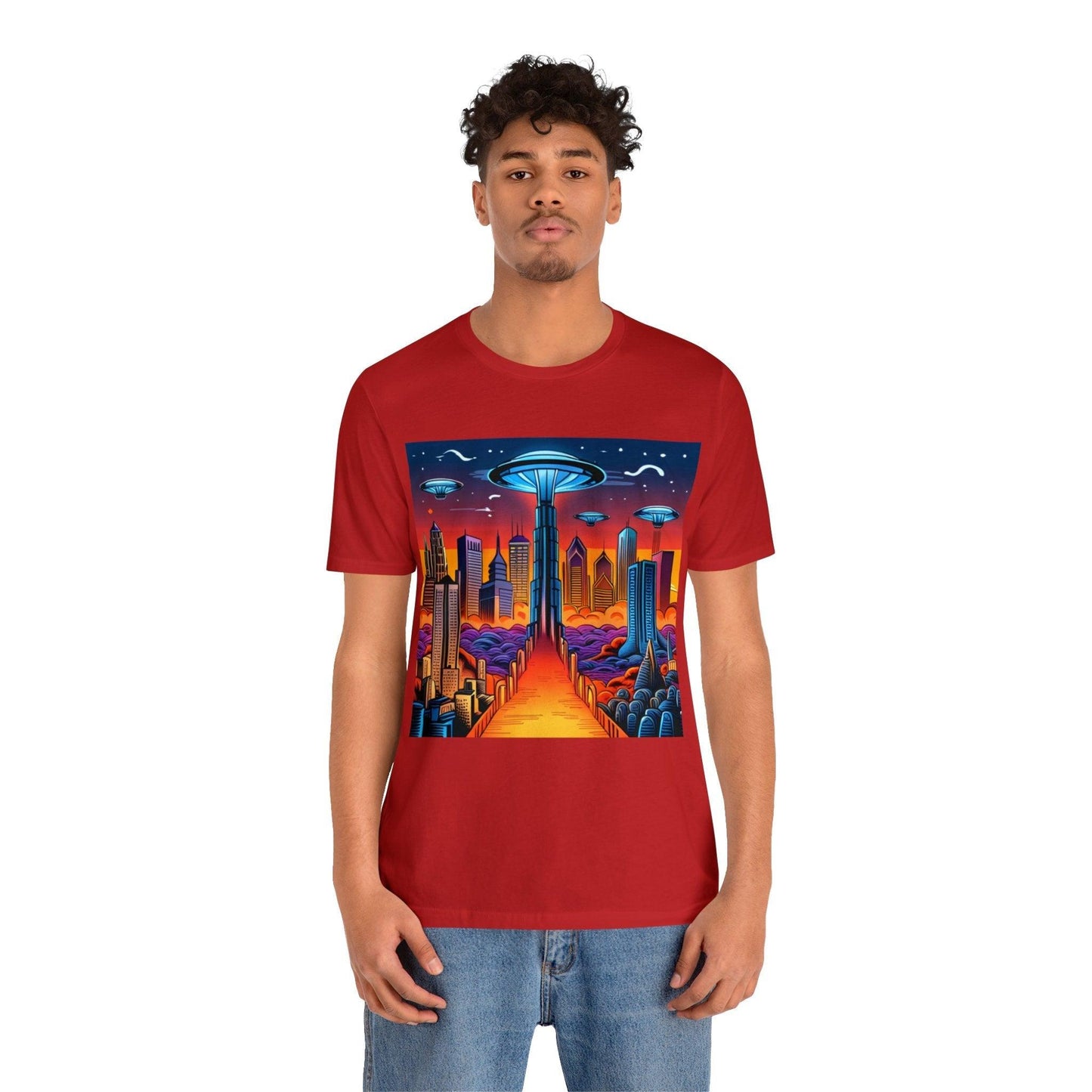 UFOCITY Unisex Jersey Short Sleeve Tee - Lizard Vigilante