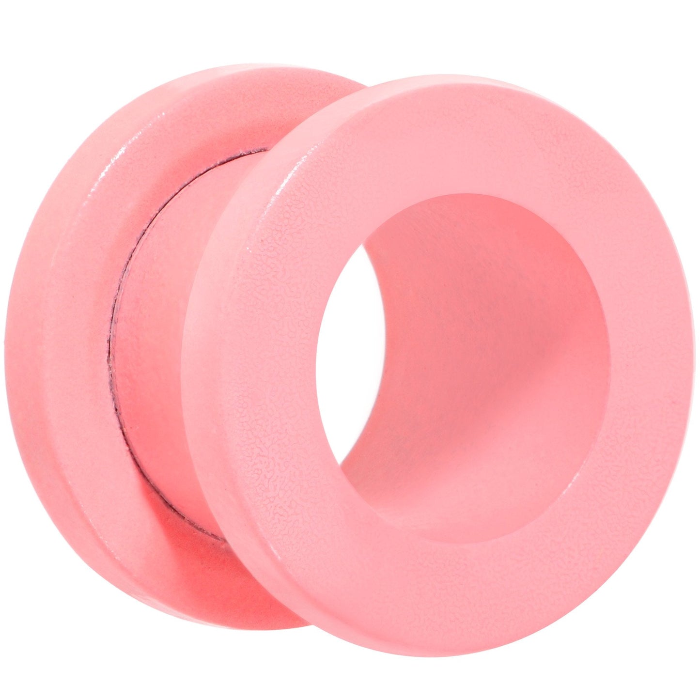 Sweet Pastel Pink Screw Fit Tunnel Plug Set 16G to 19mm