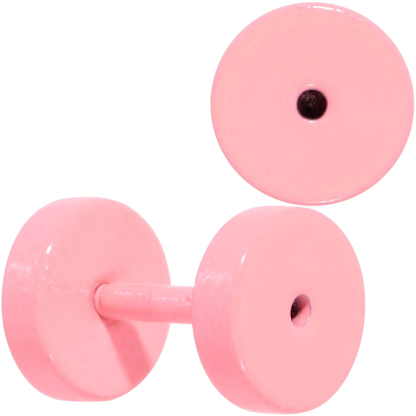 Sweet Pastel Pink Screw Fit Tunnel Plug Set 16G to 19mm