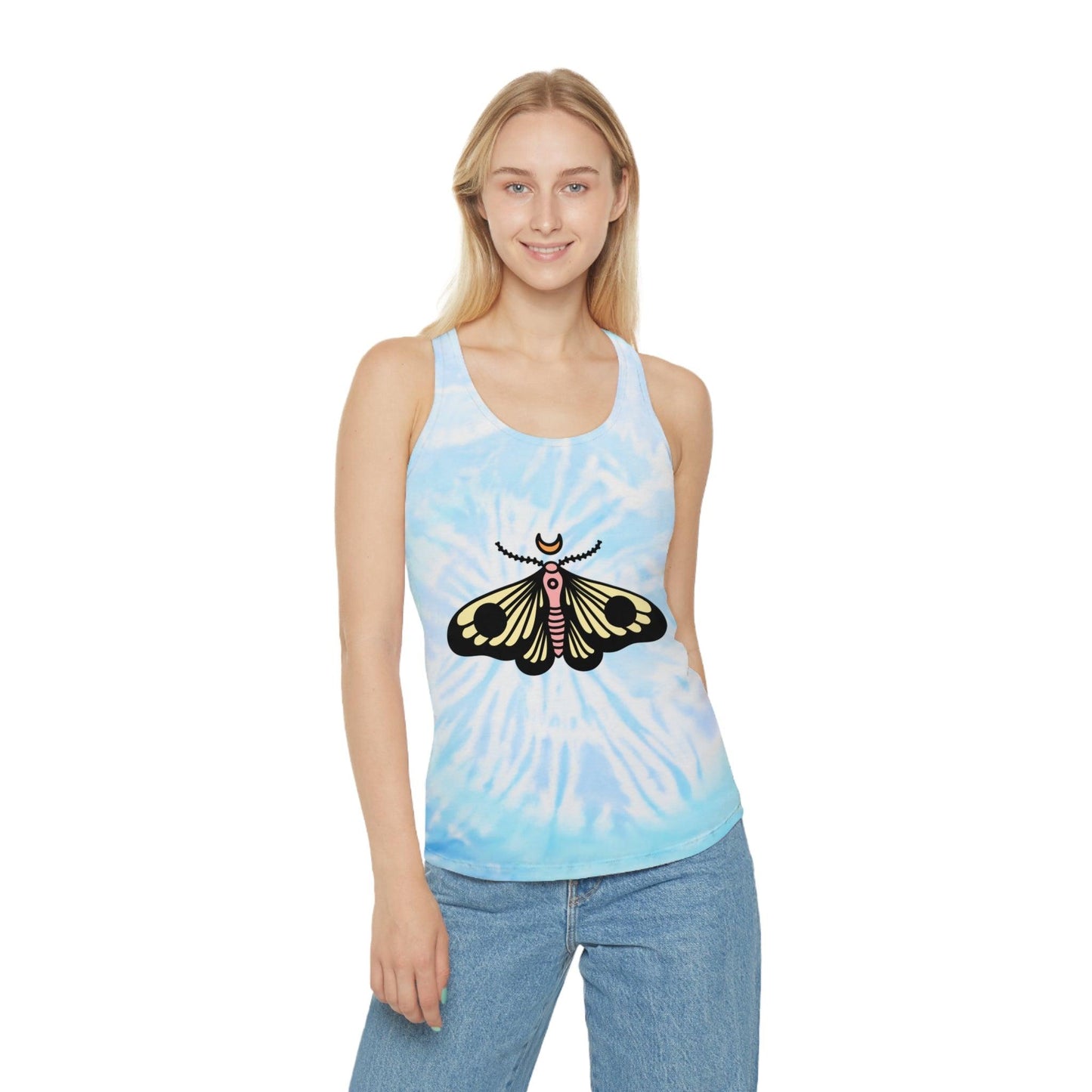 Butterfly Tie Dye Racerback Tank Top - Lizard Vigilante