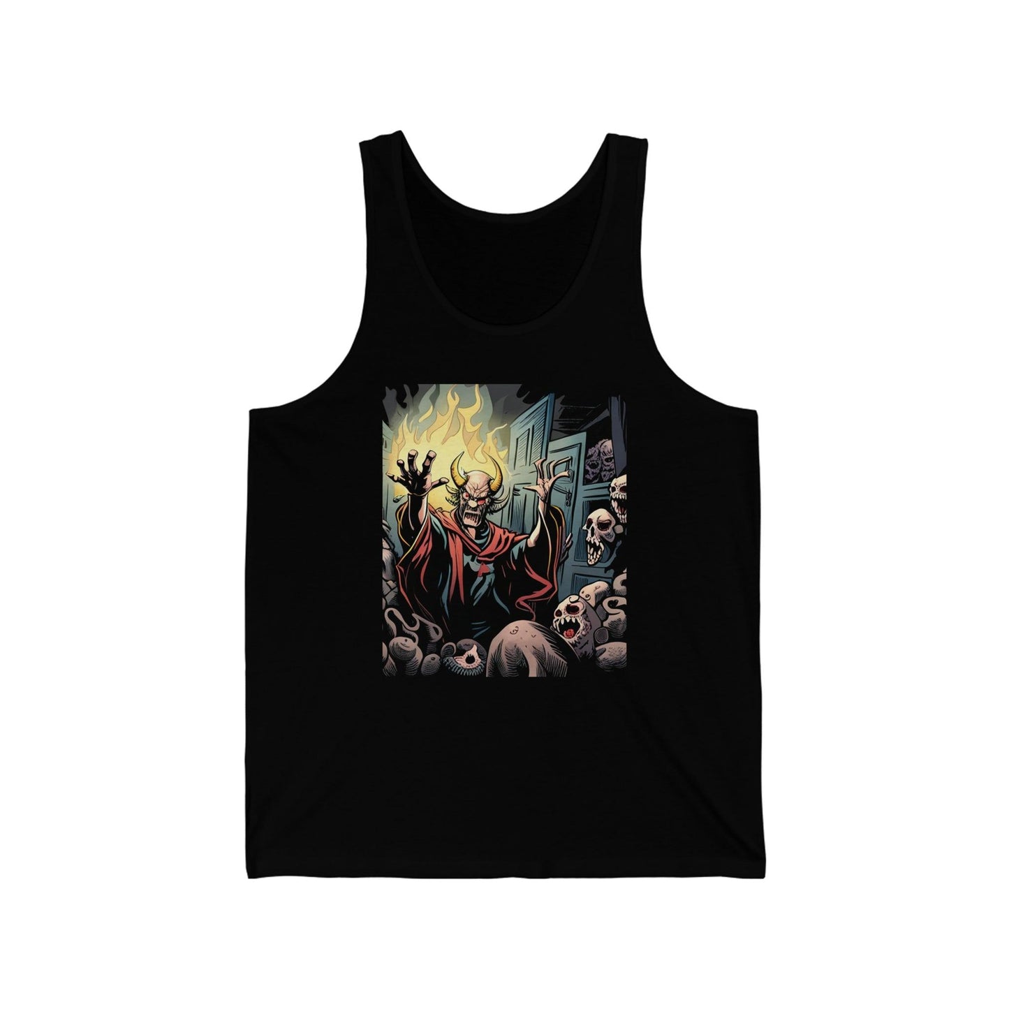 Devil's Rejected Skulls Unisex Jersey Tank - Lizard Vigilante