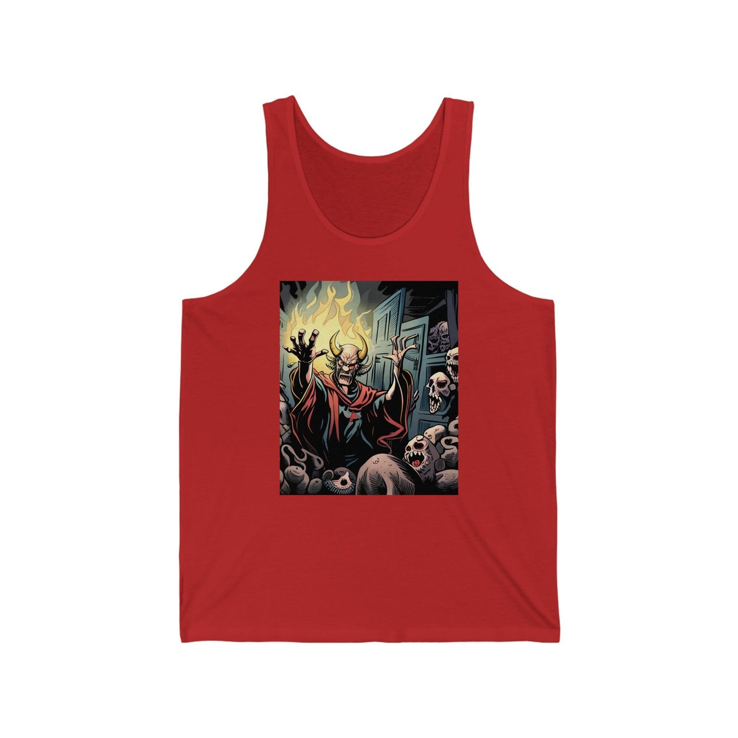 Devil's Rejected Skulls Unisex Jersey Tank - Lizard Vigilante