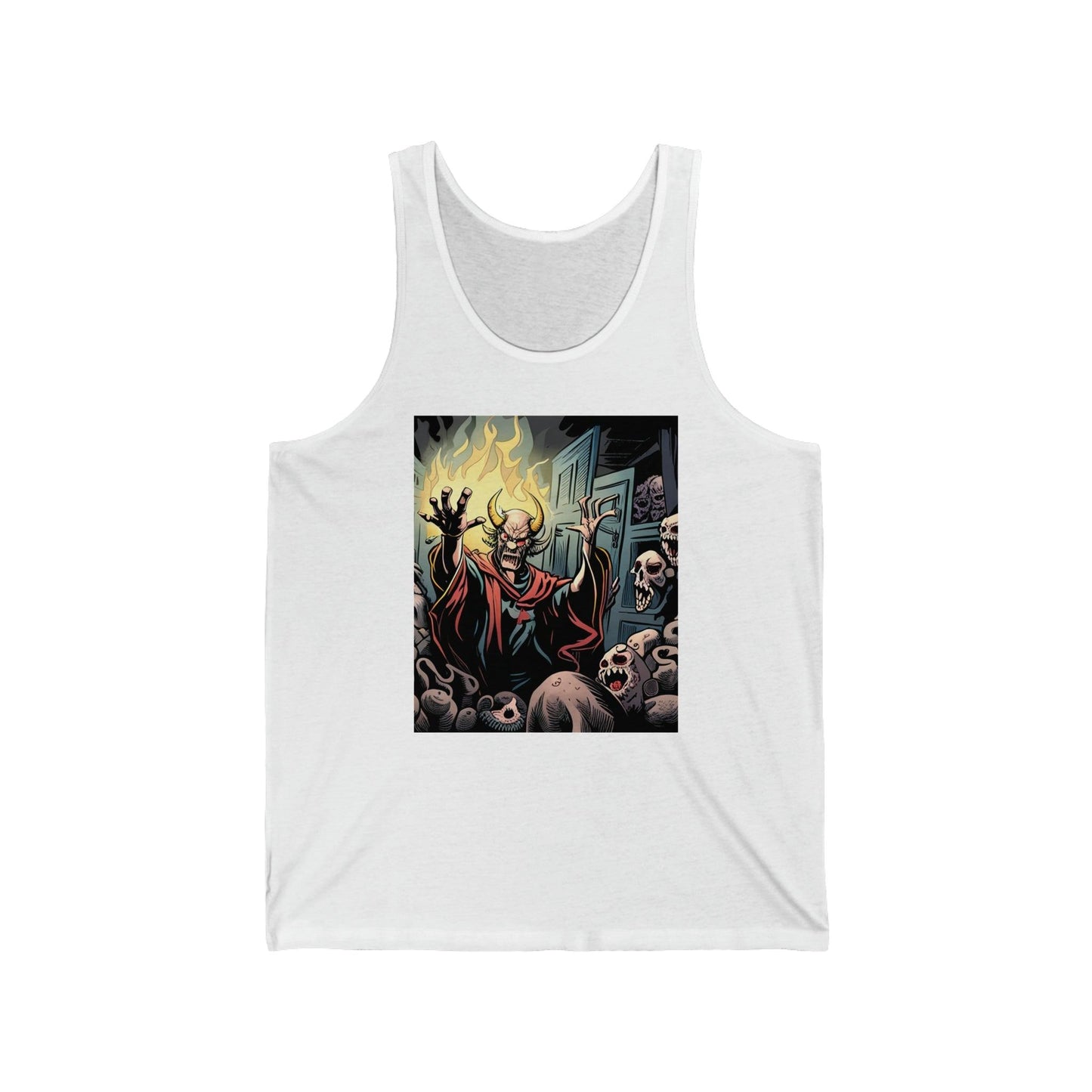 Devil's Rejected Skulls Unisex Jersey Tank - Lizard Vigilante